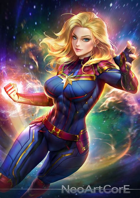 artstation captain marvel neoartcore thongmai