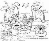 Coloring Pages Yogi Bear Kids Printable Drawing Camping Show Color Cartoon Island Characters Choose Board Sheets Campground Search sketch template