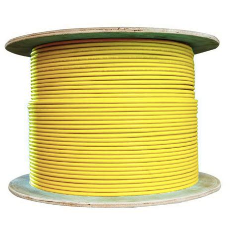 gbit cata shielded solid ethernet cable yellow spool
