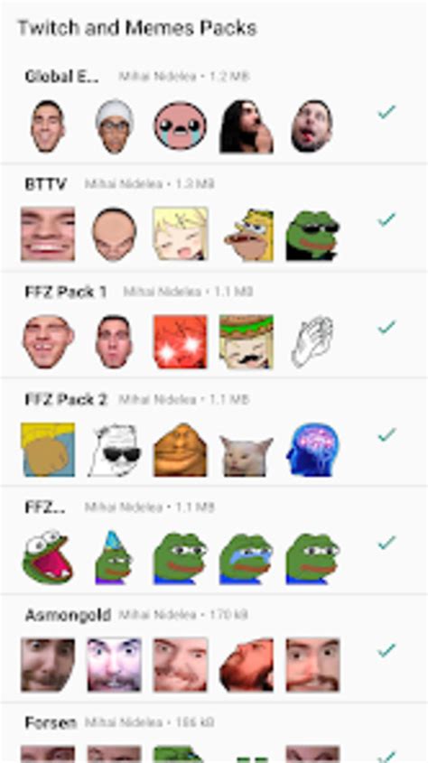 stickers emotes  twitch fo  android