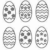 Easter Clipart Egg Eggs Clip Coloring Color Library Shapes Cliparts Colors sketch template