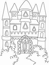 Castle Haunted Coloring Drawing Getdrawings sketch template