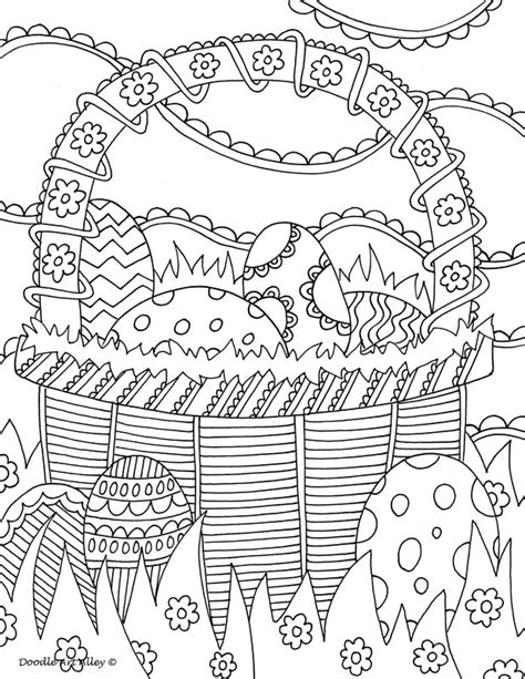 easy easter coloring pages  adults art fidgety