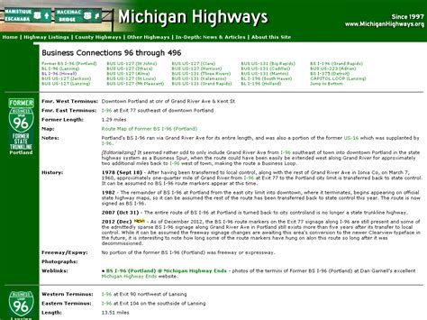 michigan highways business connections