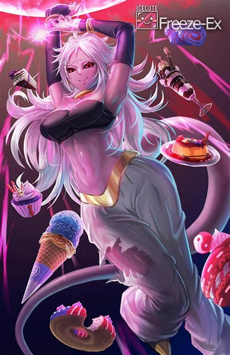 [oc][fanart] I Drew Android 21 Making Tasty Sweets