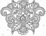 Coloring Pages Clever Mehndi Getdrawings Getcolorings sketch template