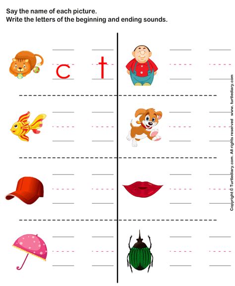 kindergarten write   letter   picture worksheets