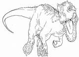 Jurassic Coloring Dino Dinosaur Indominus Owen Sketch Getdrawings Indominous sketch template