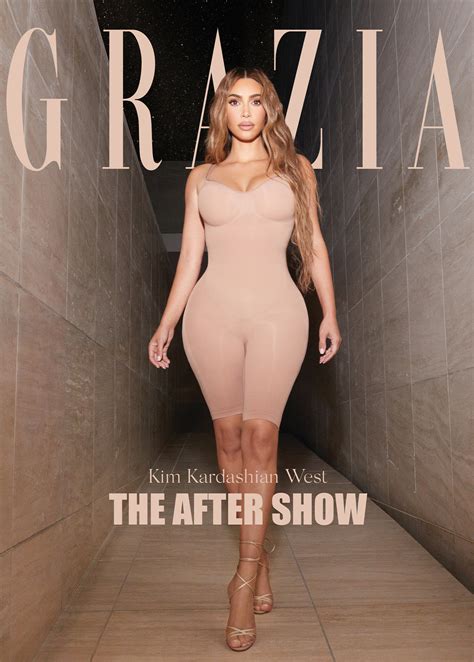 Kim Kardashian Grazia Cover Shot By Vanessa Beecroft