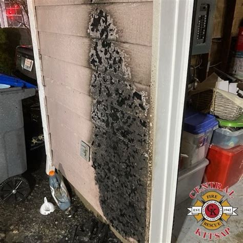 improperly disposed fireworks start fire central kitsap fire  rescue