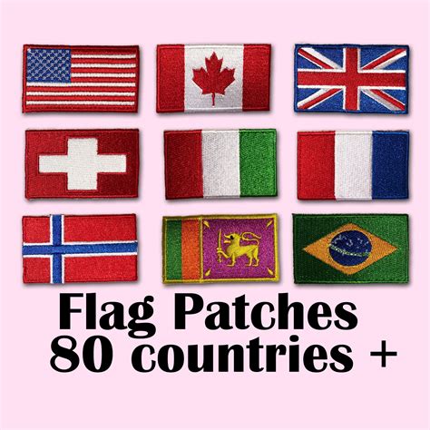 flag patches flag flag embroidery flag iron  patch etsy uk