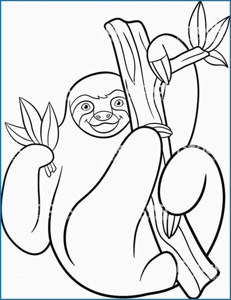 amazing image  sloth coloring page sloth coloring page images