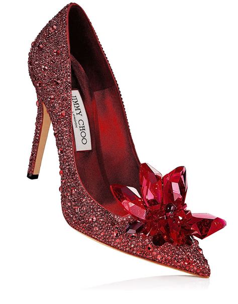 jimmy choo spring  avril crystal encrusted stiletto  red crystal shoes heels