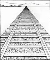 Perspective Linear Drawing Point Drawings Vanishing Train Space Perspectives Points Lines Objects Perspectiva Diminishing Used Move Landscape They Elements Simple sketch template