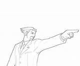 Phoenix Wright Speaker Capcom Marvel Vs Coloring Character Ace Attorney Justice Pages Apollo sketch template