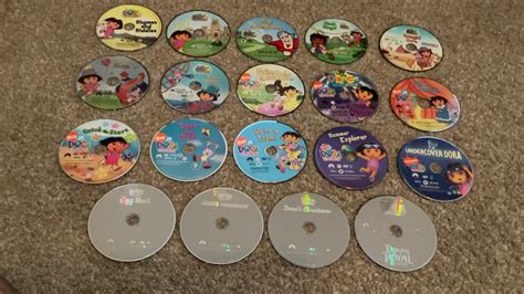 dora  explorer dvd collection disc label march  edition youtube