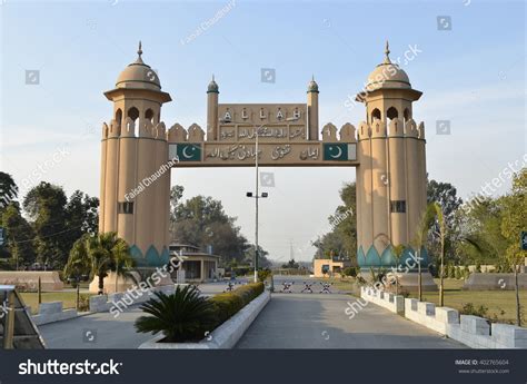 pakistan border gate  kasoor stock photo  shutterstock
