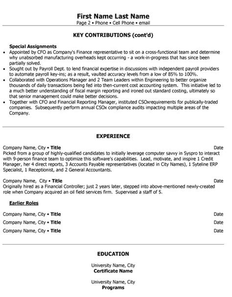 sr accounting manager resume sample template