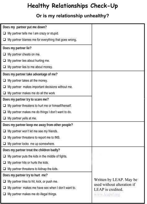 Building Healthy Relationships Worksheet Worksheets Are