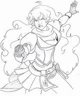 Rwby Yang Coloring Pages Template sketch template
