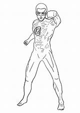 Pages Reynolds Lanterna Coloriage Superheroes 17qq sketch template