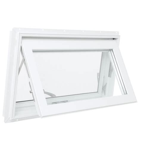 bathroom awning vinyl window vent  insect screen      white  ebay