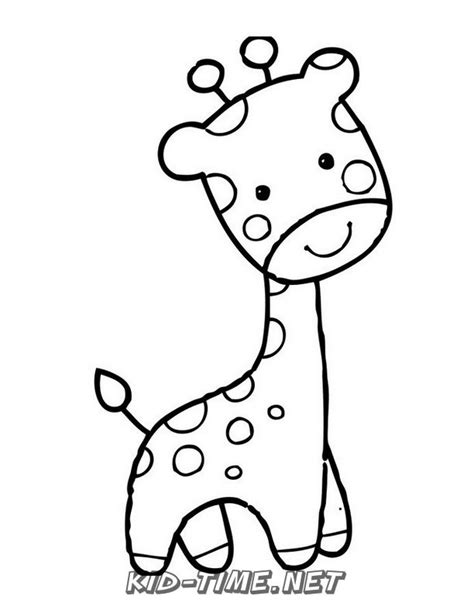 printable realistic giraffe coloring pages