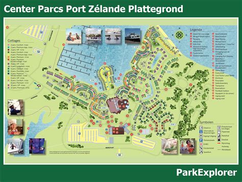 plattegrond van center parcs port zelande parkexplorer
