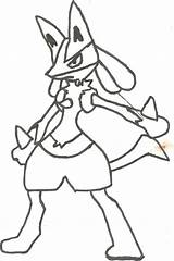 Lucario Mega Coloriage Clipartmag Coloringtop Bidoof Pokémon Getcolorings sketch template