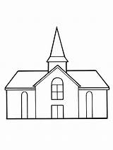 Drawing Church Lds Clipart Building Coloring House Chapel Clip Meetinghouse Pages Simple Sketch Meeting Christ Background Printable Line Cliparts Roof sketch template