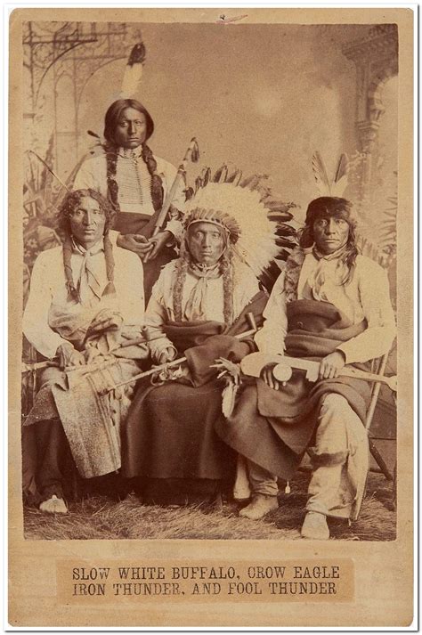 sioux chiefs   photo    barry cabinet size albumen view  attached paper