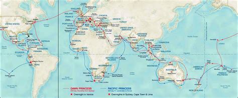 world cruise  cruise map