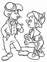 Pinocchio Coloring Pages Disney Book Lampwick Fox Colouring sketch template