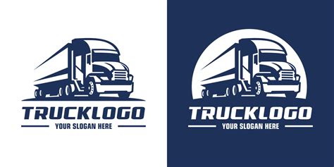 trucking company logo vector art icons  graphics
