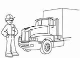 Chauffeur Remorque Trailer Camion Transporte Imprimer Coloreardibujosgratis Arriba Coloriages Transportation Fois Imprimé sketch template