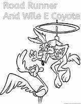 Coyote Wile Looney Tunes Roadrunner Printablefreecoloring Coloringhome sketch template