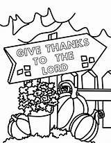 Coloring Thanksgiving Pages Sunday Christian School Bible Printable Thankful Thanks Give God Colouring End Happy Preschool Thank Kids Year Crafts sketch template