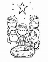 Coloring Pages Star Christmas Bethlehem Wise Men Story Bible Three Kings Kids Color Print Tocolor Printable La Getcolorings Preschool Sheets sketch template