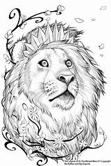 Narnia Aslan Cowardly Hoofd Leeuwen Toolkitten Chronicles Downloaden sketch template