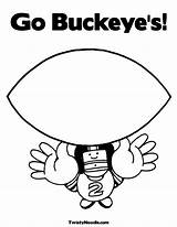 Coloring Pages Catch Ohio State Buckeye Brutus Buckeyes Football Auburn Go Osu Gameboy Color Louisiana Kids Sooners Print Ball Tide sketch template