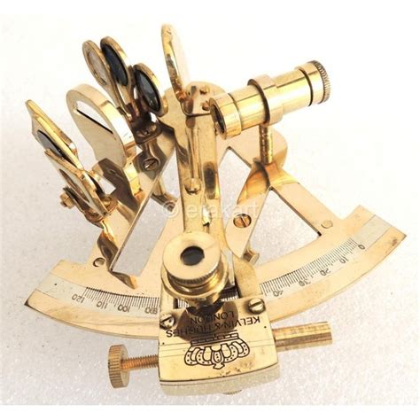 brass sextant nautical ship sextants antique instruments erakart