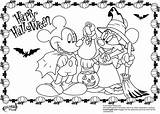 Coloring Mickey Pages Mouse Halloween Minnie Disney Kingdom Magic Princess Kids Printable Adults Color Print Florida Colors Team November Cute sketch template
