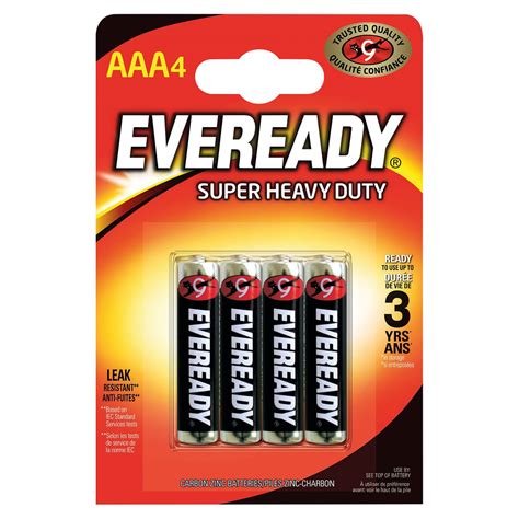 eveready super heavy duty aaa batteries  pack robup