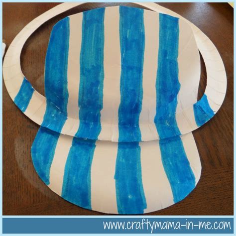 diy engineer paper plate hat inspired  pete  cat crafty mama