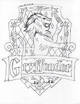 Gryffindor Potter Harry Coloring Hogwarts Crest Pages House Castle Drawing Deviantart Logo Houses Ravenclaw Colouring Easy Drawings Printable Color Sketch sketch template