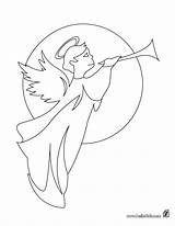 Coloring Gabriel Angel Pages Saint Godmother Fairy Color Benevolent Hellokids Print Online Children sketch template