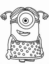 Coloring Pages Minion Valentine Minions Getcolorings Color sketch template