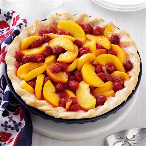 raspberry peach pie recipe taste of home
