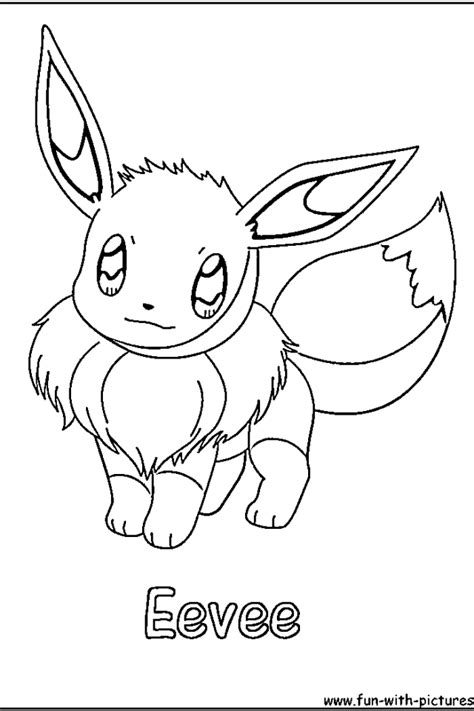 eevee pokemon coloring pages coloring home