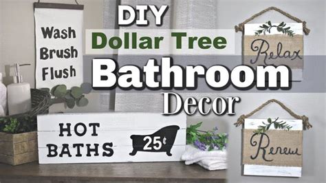 dollar tree farmhouse bathroom decor diy bathroom dollar
